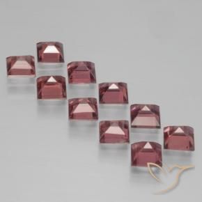 Pyrope Garnet Gemstones in 4 x 4 mm (calibrated) Size for Sale, Pyrope Garnet Stones in Deep Red Color