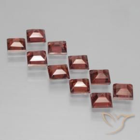 Pyrope Garnet Gemstones in 4 x 4 mm (calibrated) Size for Sale, Pyrope Garnet Stones in Deep Red Color