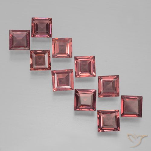 3.83ctw Natural Deep Wine Red Pyrope Garnet, Square, VS