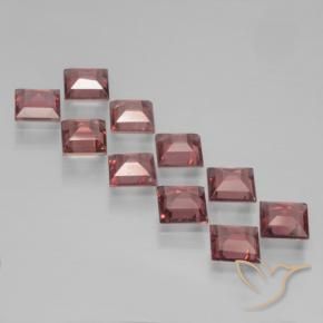 Pyrope Garnet Gemstones in 4 x 4 mm (calibrated) Size for Sale, Pyrope Garnet Stones in Deep Wine Red Color