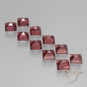 Pyrope Garnet Gemstones in 4.2 x 4.1 mm Size for Sale, Pyrope Garnet Stones in Medium Red Color