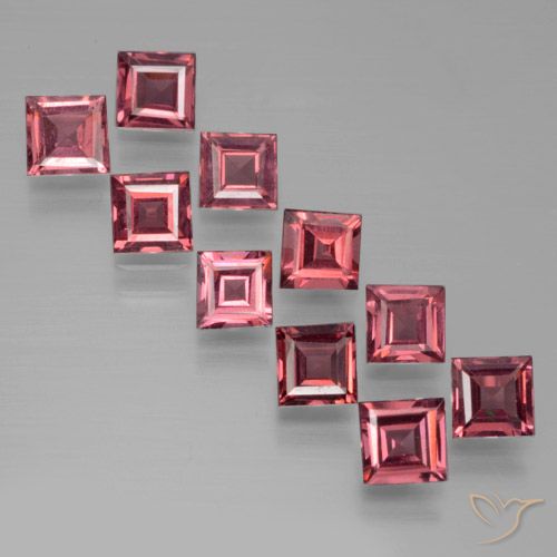 3.88ctw Natural Medium-Dark Red Pyrope Garnet, Square, VS