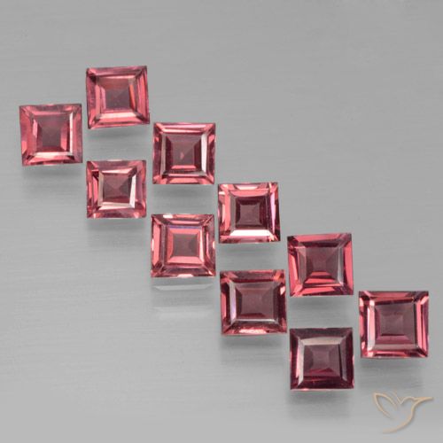 3.37ctw Natural Deep Red Pyrope Garnet, Square, VS