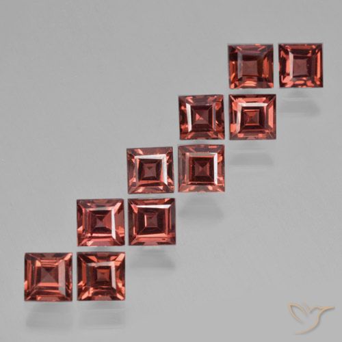 4.94ctw Natural Scarlet Red Pyrope Garnet, Square, VS