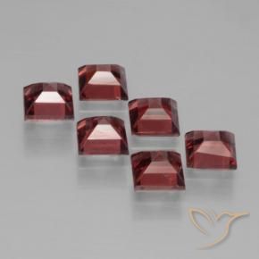 Pyrope Garnet Gemstones in 4 x 4 mm (calibrated) Size for Sale, Pyrope Garnet Stones in Deep Red Color