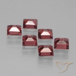 Pyrope Garnet Gemstones in 4 x 4 mm (calibrated) Size for Sale, Pyrope Garnet Stones in Deep Scarlet Red Color