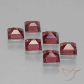 Pyrope Garnet Gemstones in 4 x 4 mm (calibrated) Size for Sale, Pyrope Garnet Stones in Medium Red Color
