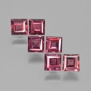 2.12 ctw Red Pyrope Garnet Stones, Natural Pyrope Garnet in Square Step-Cut Shape for Sale