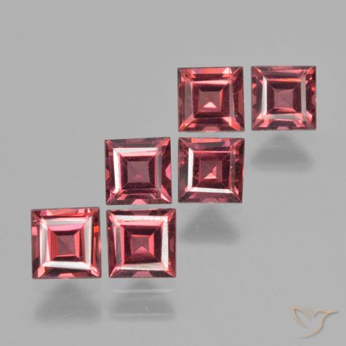 2.54ctw Natural Deep Red Pyrope Garnet, Square, VS