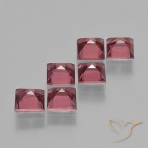Pyrope Garnet Gemstones in 4 x 4 mm (calibrated) Size for Sale, Pyrope Garnet Stones in Deep Red Color