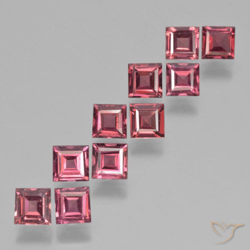 3.71ctw Natural Deep Red Pyrope Garnet, Square, VS