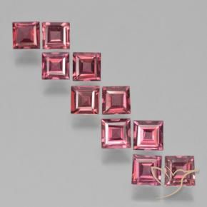 3.71 ctw Red Pyrope Garnet Stones, Natural Pyrope Garnet in Square Step-Cut Shape for Sale