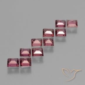 Pyrope Garnet Gemstones in 3.9 x 3.8 mm Size for Sale, Pyrope Garnet Stones in Merlot Red Color