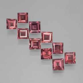 Темно-красный Гранат Пироп Камень - 0.3ct Квадратная форма ступенчатая огранка (ID: 464509)