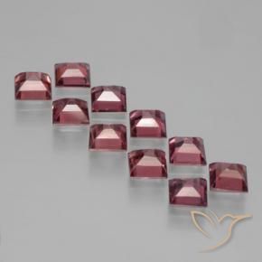 Pyrope Garnet Gemstones in 4 x 4 mm (calibrated) Size for Sale, Pyrope Garnet Stones in Merlot Red Color