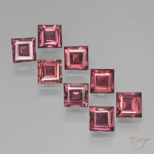 3.05ctw Natural Deep Red Pyrope Garnet, Square, VS