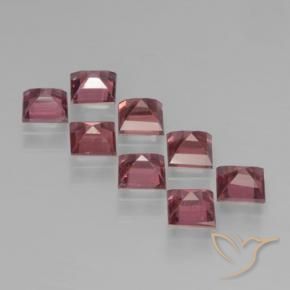 Pyrope Garnet Gemstones in 4 x 4 mm (calibrated) Size for Sale, Pyrope Garnet Stones in Deep Red Color