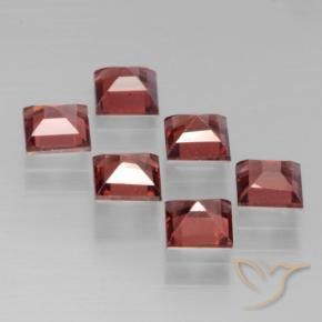 Pyrope Garnet Gemstones in 4.2 x 4.2 mm Size for Sale, Pyrope Garnet Stones in Dark Red Color