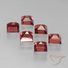 Pyrope Garnet Gemstones in 3.9 x 3.8 mm Size for Sale, Pyrope Garnet Stones in Deep Rose Red Color