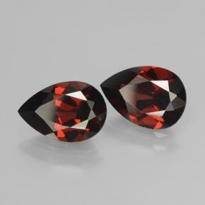 4.19 ctw Red Pyrope Garnet Stones, Natural Pyrope Garnet in Pear Facet Shape for Sale