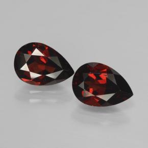 Dark Red Pyrope Garnet Gem - 2.3ct Pear Facet (ID: 464955)