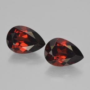 4.48 ct Red Pyrope Garnet Gemstone, Pyrope Garnet Gem in Pear Facet Shape for Sale.