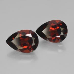 4.48 ct Red Pyrope Garnet Stone, Natural Pyrope Garnet in Pear Facet Shape for Sale