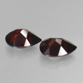 Pyrope Garnet Gemstones in 10 x 7 mm (calibrated) Size for Sale, Pyrope Garnet Stones in Dark Red Color