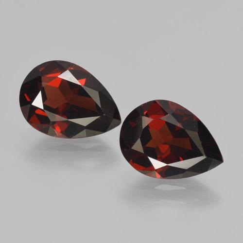 Dark Red Pyrope Garnet Gem - 2.2ct Pear Facet (ID: 465065)