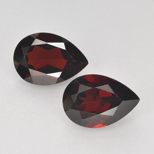 Blackish Red Pyrope Garnet Gem - 2.4ct Pear Facet (ID: 465068)