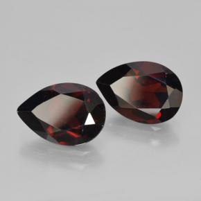 4.31 ctw Red Pyrope Garnet Stones, Natural Pyrope Garnet in Pear Facet Shape for Sale