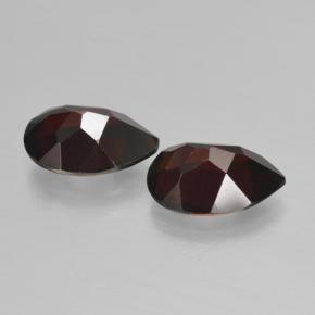 Pyrope Garnet Gemstones in 10 x 7 mm (calibrated) Size for Sale, Pyrope Garnet Stones in Blackish Red Color