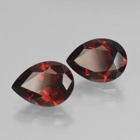 4.95 ctw Red Pyrope Garnet Stones, Natural Pyrope Garnet in Pear Facet Shape for Sale