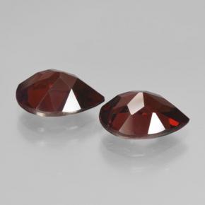 Pyrope Garnet Gemstones in 10 x 7 mm (calibrated) Size for Sale, Pyrope Garnet Stones in Blackish Red Color