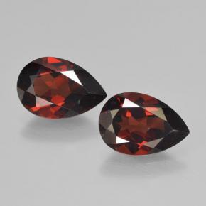 Blackish Red Гранат Пироп Камень - 2ct Фасетная Груша (ID: 465087)