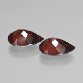 Pyrope Garnet Gemstones in 10 x 7 mm (calibrated) Size for Sale, Pyrope Garnet Stones in Blackish Red Color