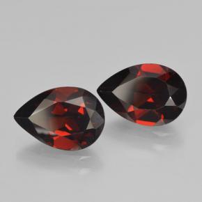 4.67 ctw Red Pyrope Garnet Stones, Natural Pyrope Garnet in Pear Facet Shape for Sale