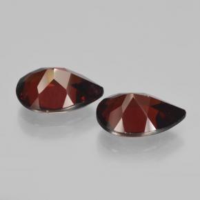 Pyrope Garnet Gemstones in 10 x 7 mm (calibrated) Size for Sale, Pyrope Garnet Stones in Blackish Red Color