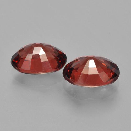 Pyrope Garnet Gemstones in 8 x 6 mm (calibrated) Size for Sale, Pyrope Garnet Stones in Scarlet Red Color