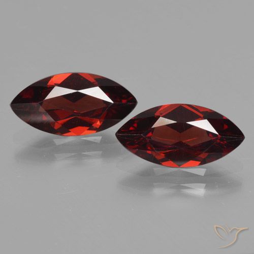 3.5 ct Marquise Cut Pyrope Garnet, 12 x 5.9 mm From Mozambique, Photo A