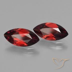3.50 ctw Red Pyrope Garnet Stones, Natural Pyrope Garnet in Marquise Facet Shape for Sale
