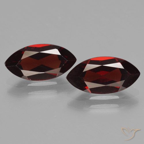 4.18 ct Marquise Cut Pyrope Garnet, 11.9 x 6.1 mm From Mozambique, Photo A