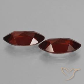 Pyrope Garnet Gemstones in 11.9 x 6.1 mm Size for Sale, Pyrope Garnet Stones in Deep Red Color