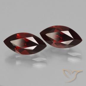 4.71 ctw Red Pyrope Garnet Stones, Natural Pyrope Garnet in Marquise Facet Shape for Sale