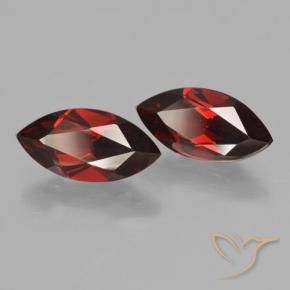 3.98 ctw Red Pyrope Garnet Stones, Natural Pyrope Garnet in Marquise Facet Shape for Sale