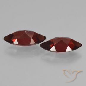 Pyrope Garnet Gemstones in 12 x 6 mm Size for Sale, Pyrope Garnet Stones in Dark Red Color