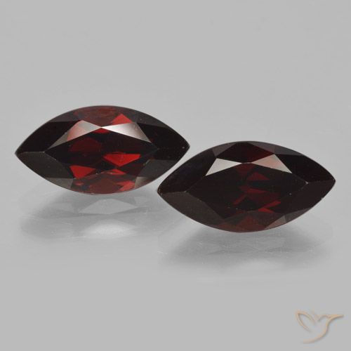 4.55 ct Marquise Cut Pyrope Garnet, 12 x 6.1 mm From Mozambique, Photo A