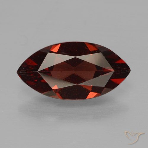 Темно-красный Гранат Пироп Камень - 1.8ct Фасетная Маркиза (ID: 465784)
