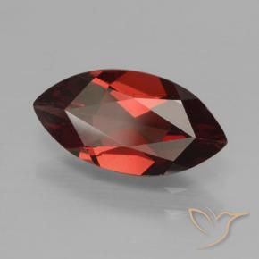 1.82 ct Red Pyrope Garnet Stone, Natural Pyrope Garnet in Marquise Facet Shape for Sale