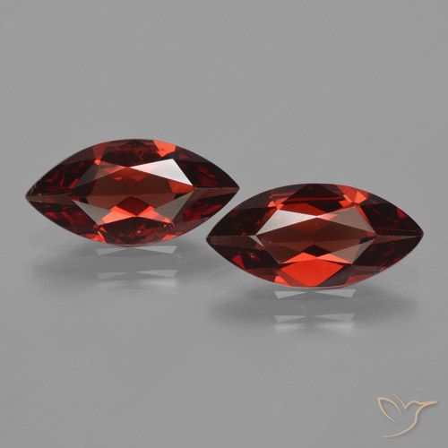 3.08 ct Marquise Cut Pyrope Garnet, 12 x 6 mm From Mozambique, Photo A